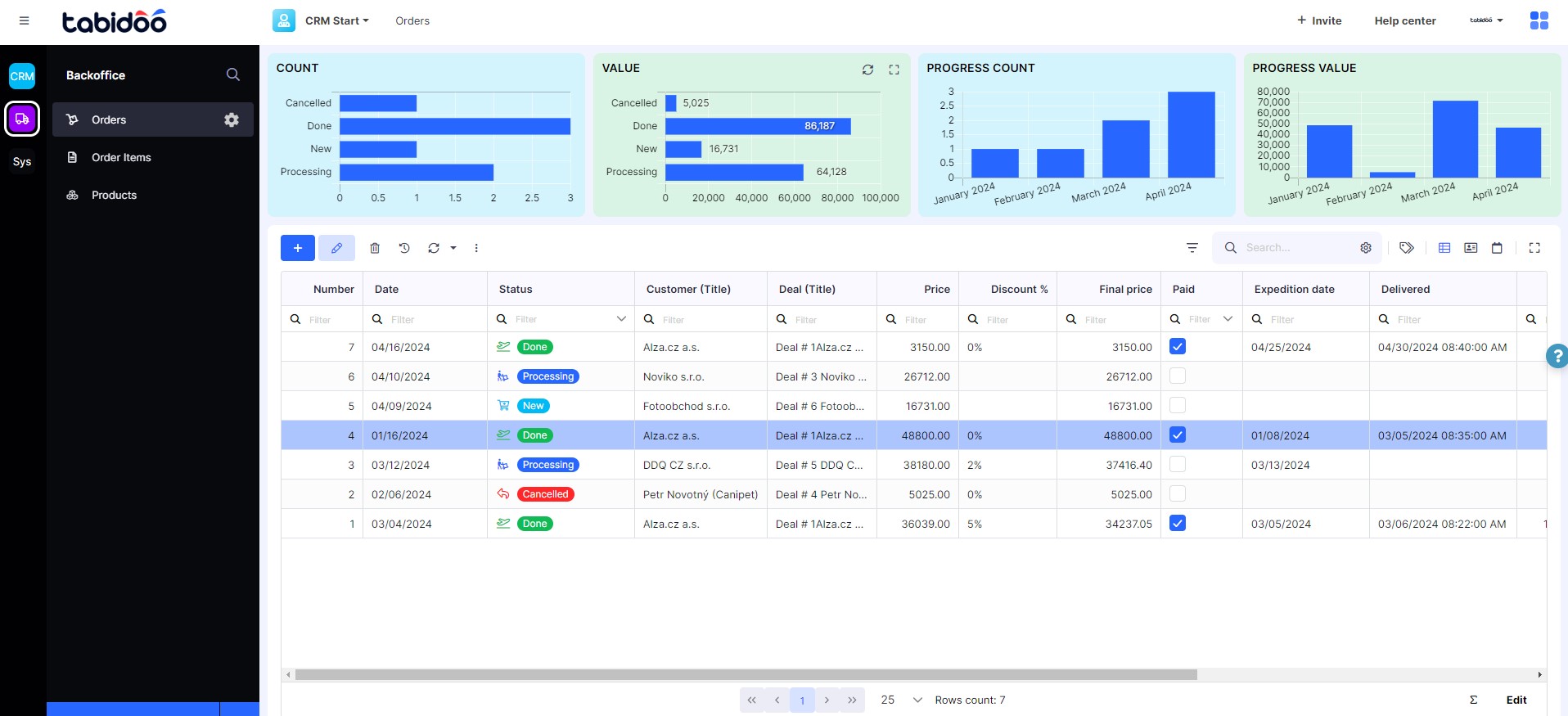 CRM screenshot 1