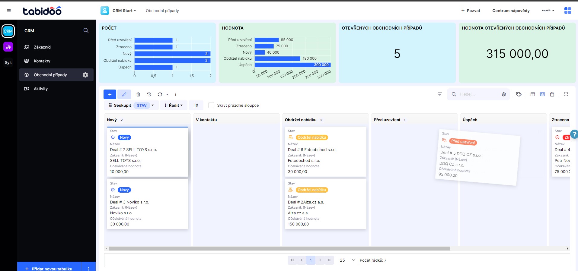 CRM screenshot 2